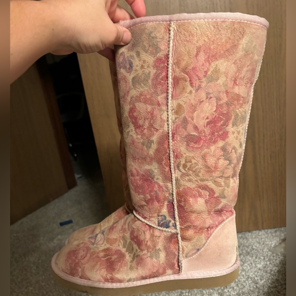 UGG Australia Tall Floral Boots